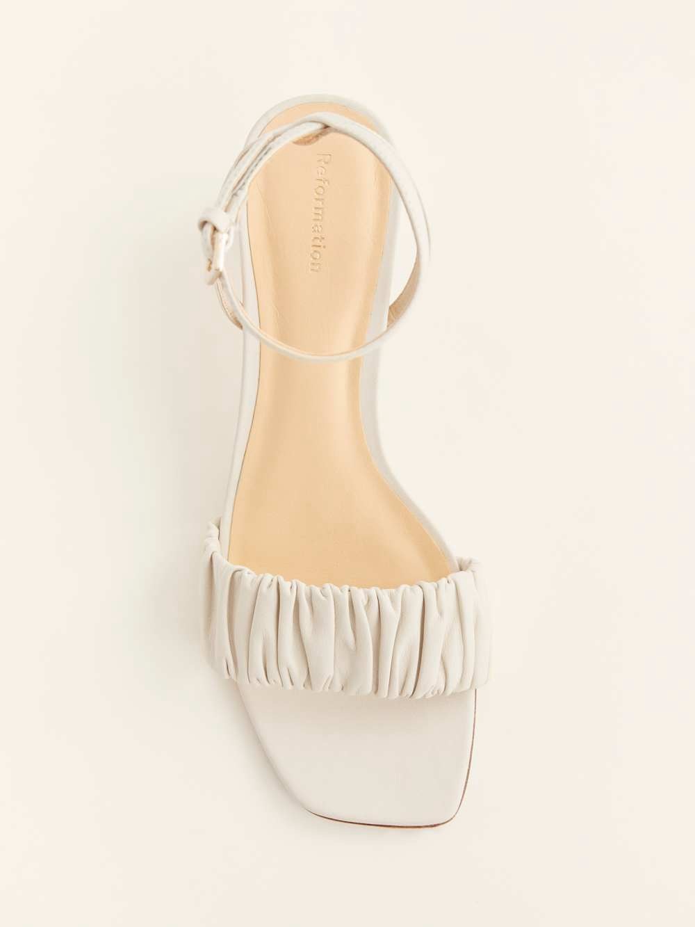 Reformation Shelly Ruched Sandal